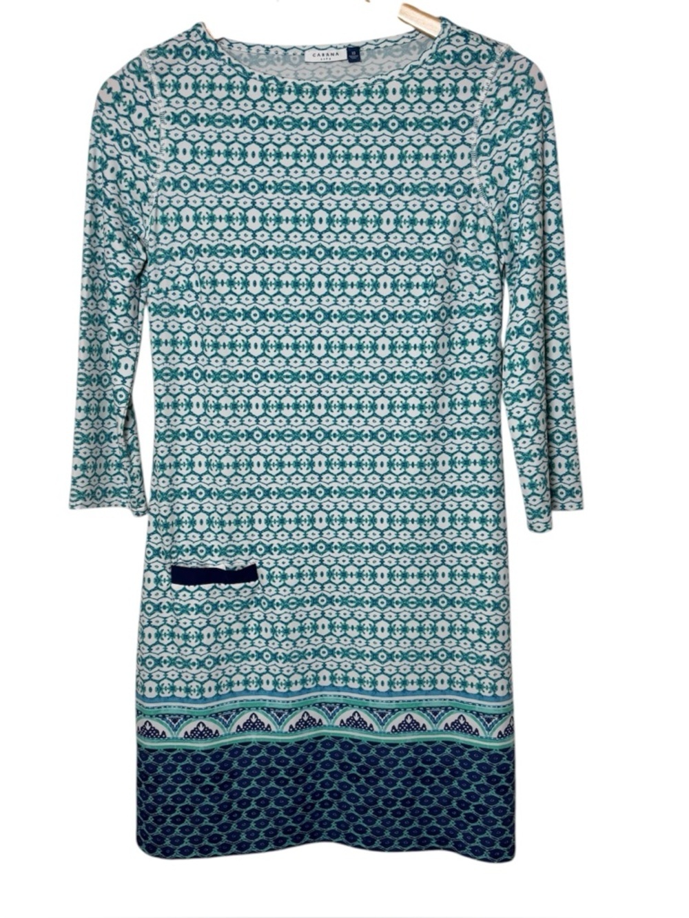 CABANA LIFE Shift Dress Size XS UPF50+ Cruise Resortwear Coastal Sag Harbor LUX